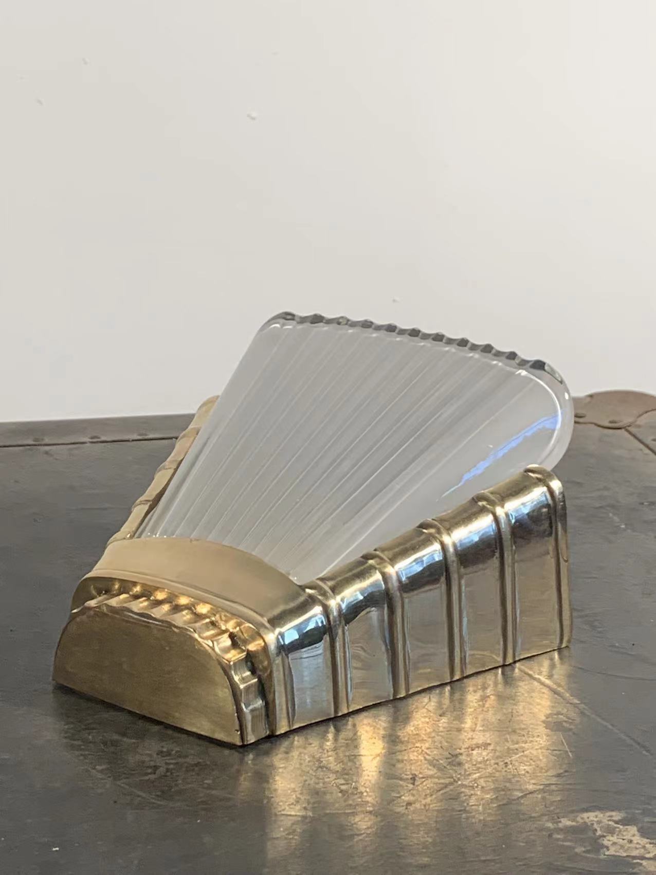 Artico - Vintage Industrial Art-Deco Brass Wall Sconce