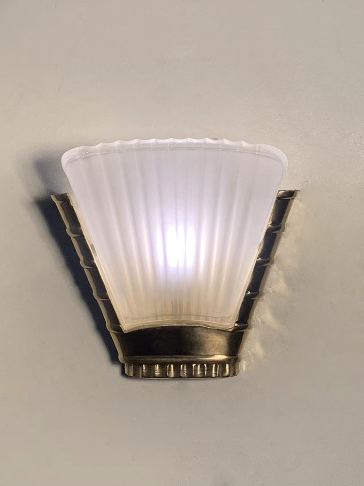Artico - Vintage Industrial Art-Deco Brass Wall Sconce
