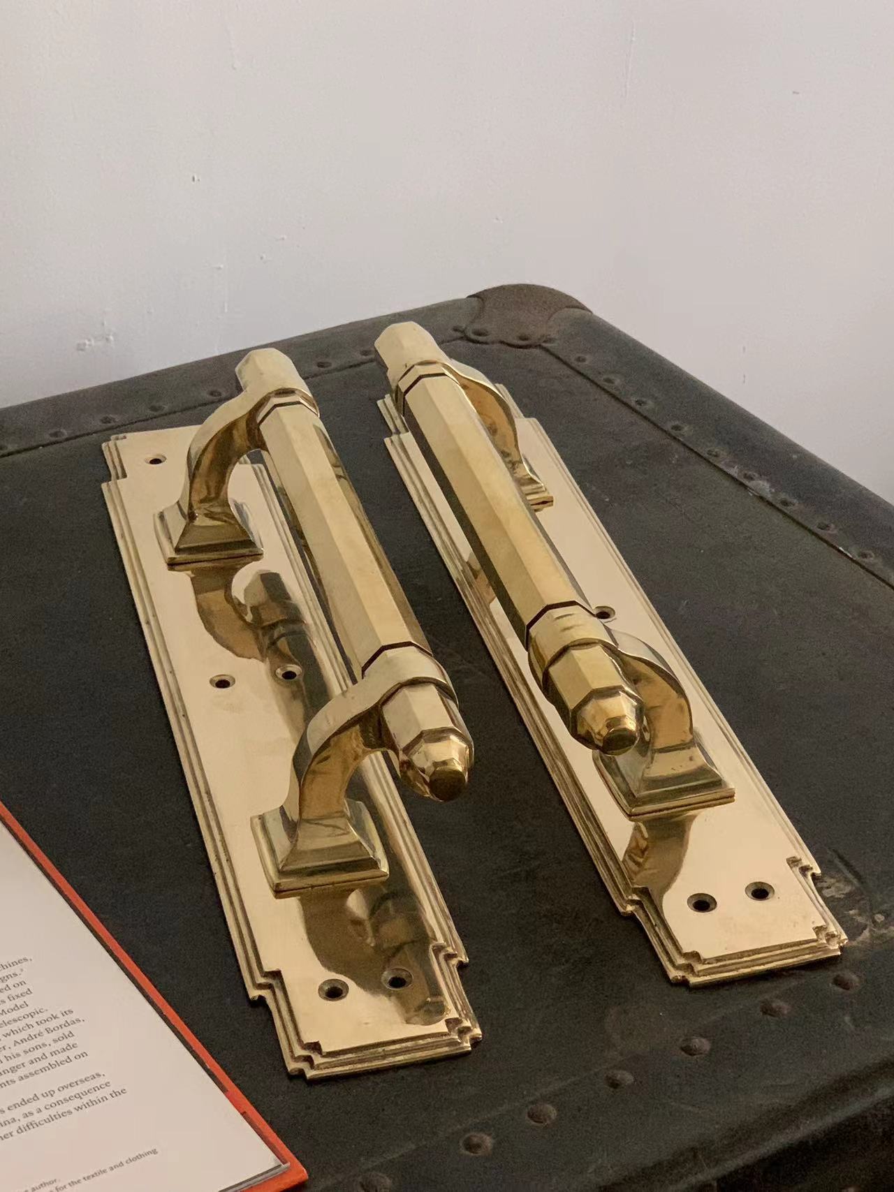 Aegis - Heavy Brass Door Pull Handle Pair