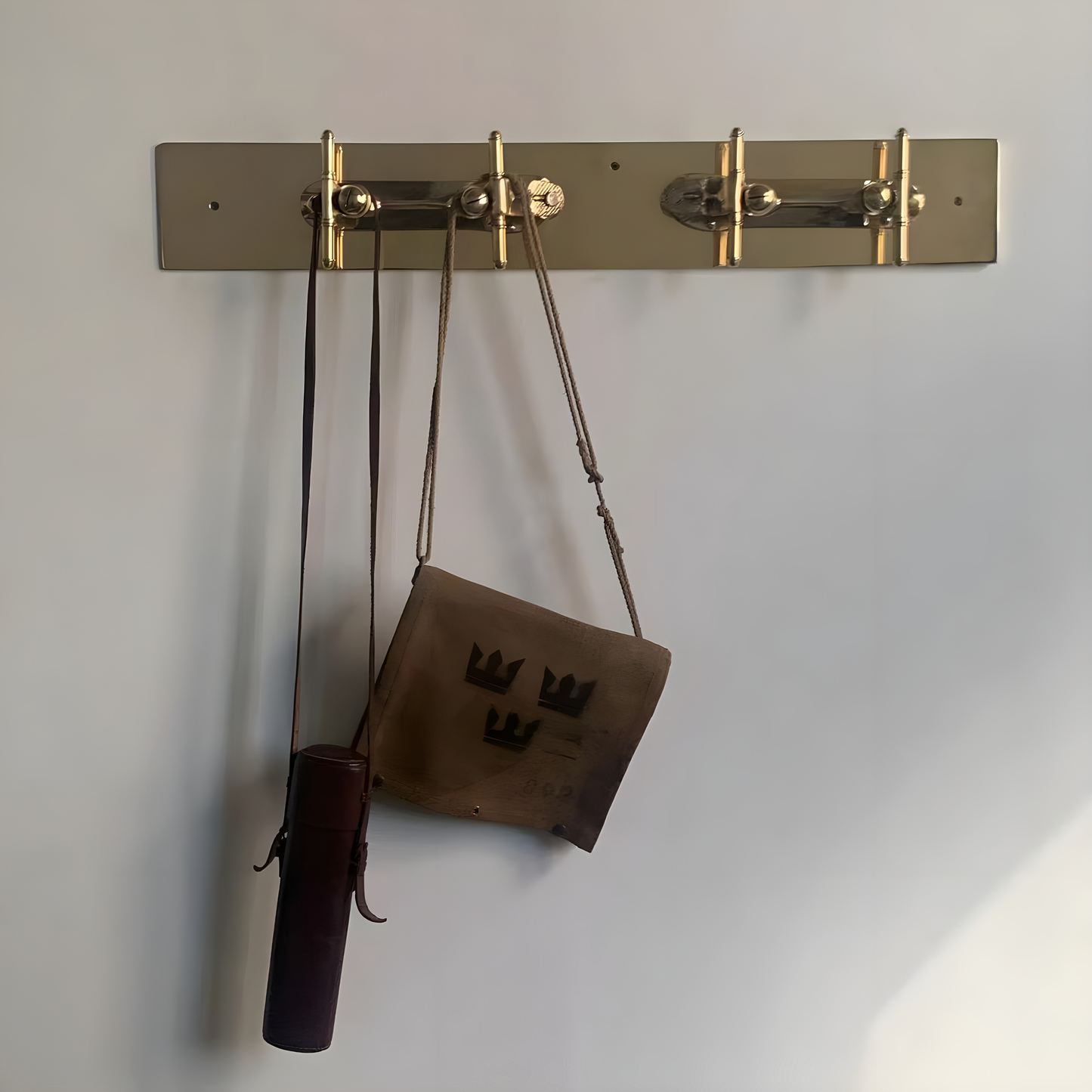 Quadro - Wall-Mounted Brass Clothes Hooks Rack