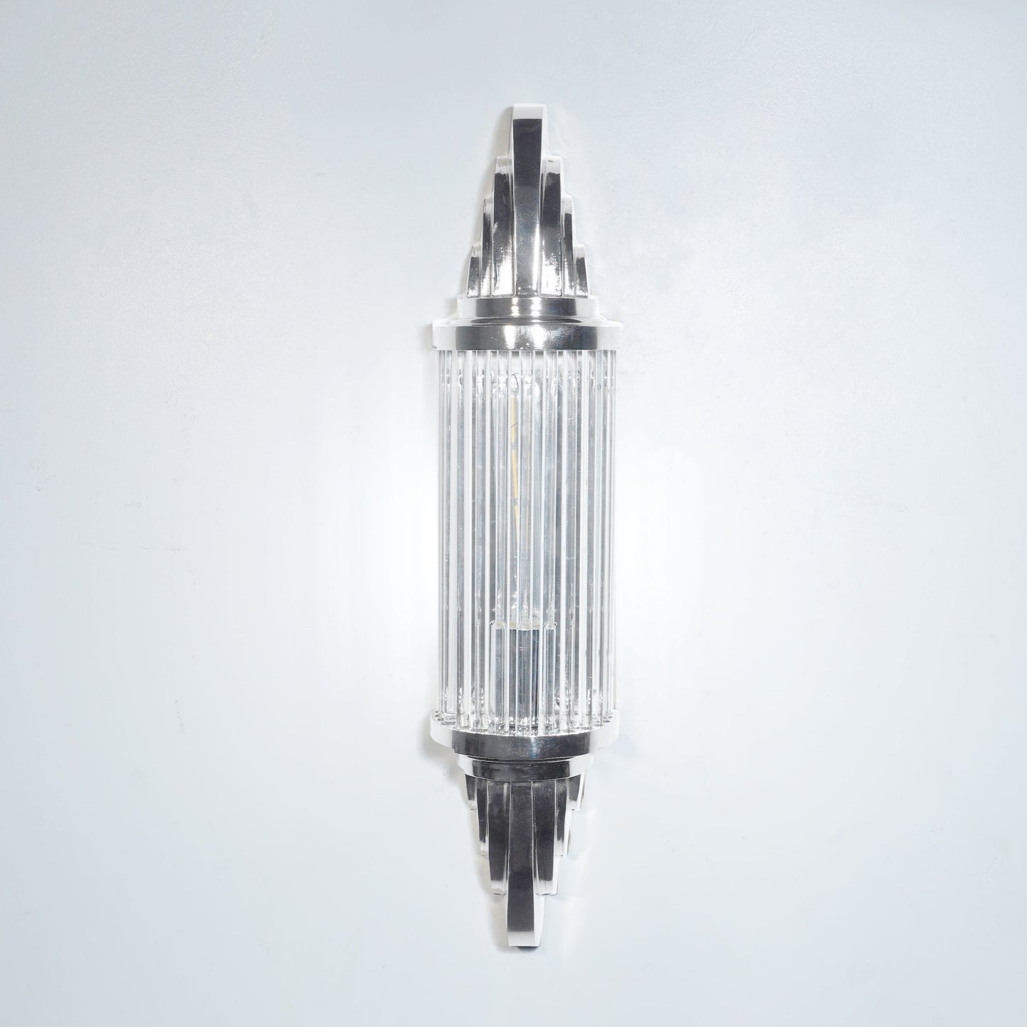 Vertigo - Linear Vintage Industrial Brass and Glass Wall Lamp