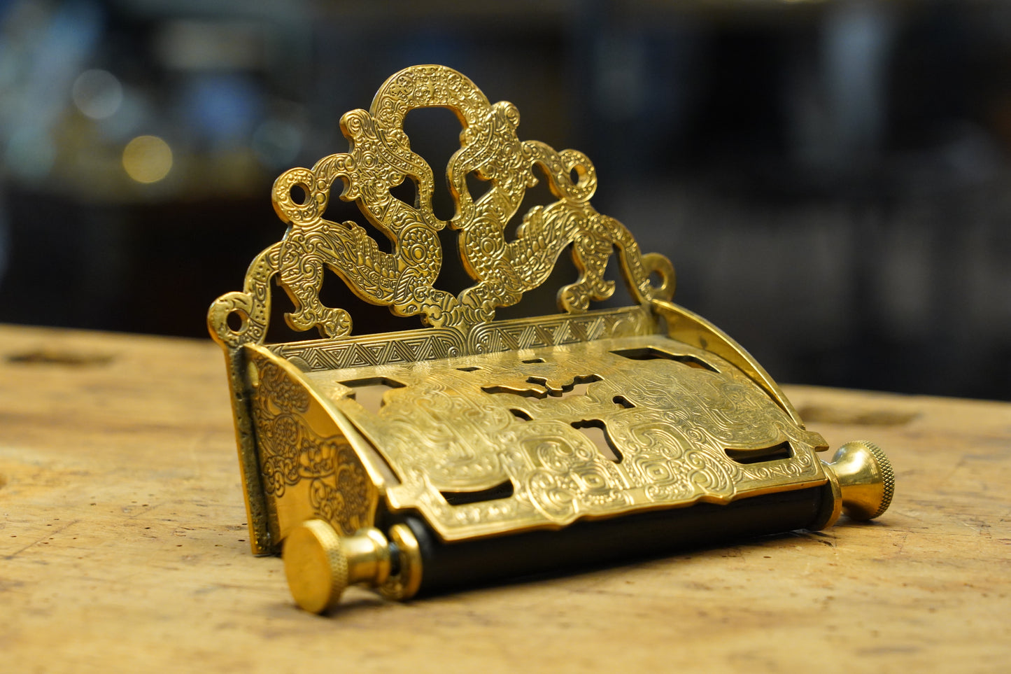 Ornate - Brass Toilet Paper Holder