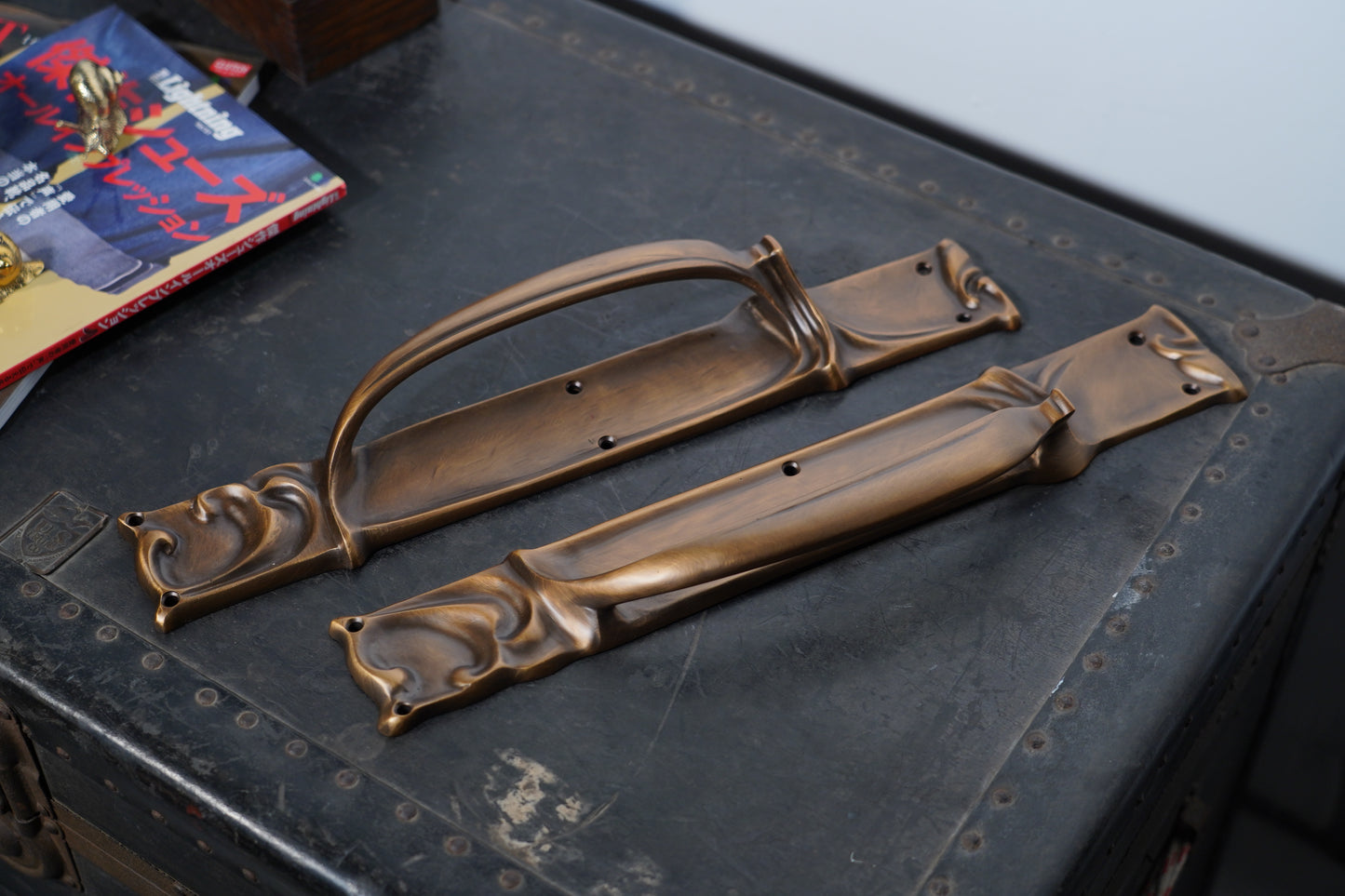 Artique - Brass Door Pull Handle Pair