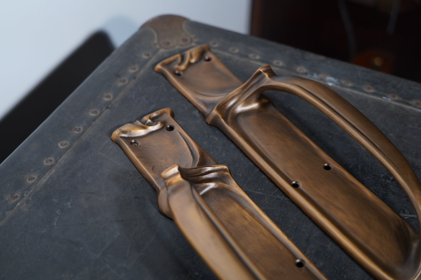 Artique - Brass Door Pull Handle Pair