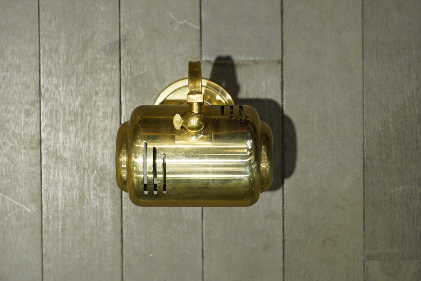 Brass Curves - Vintage Industrial Brass Wall Sconce