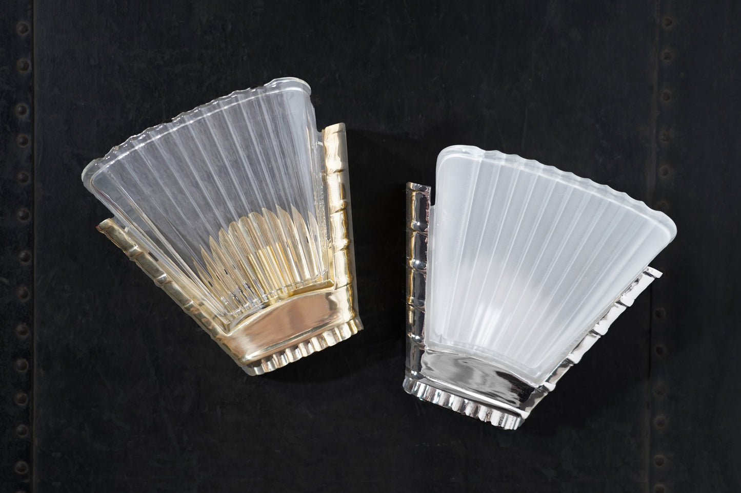 Artico - Vintage Industrial Art-Deco Brass Wall Sconce