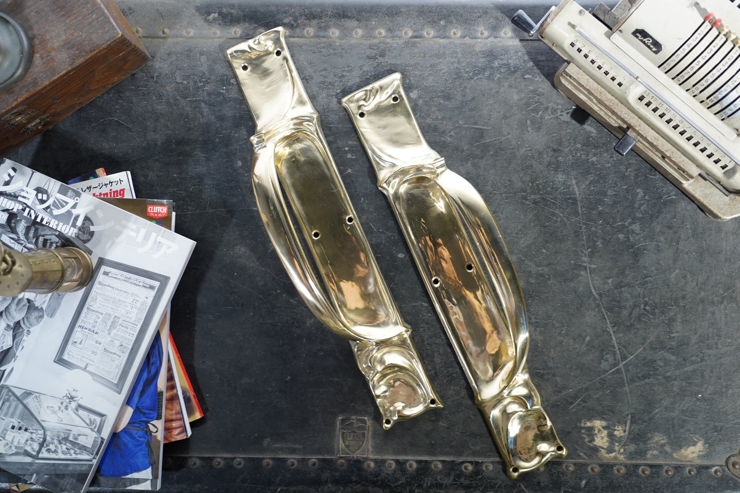 Artique - Brass Door Pull Handle Pair