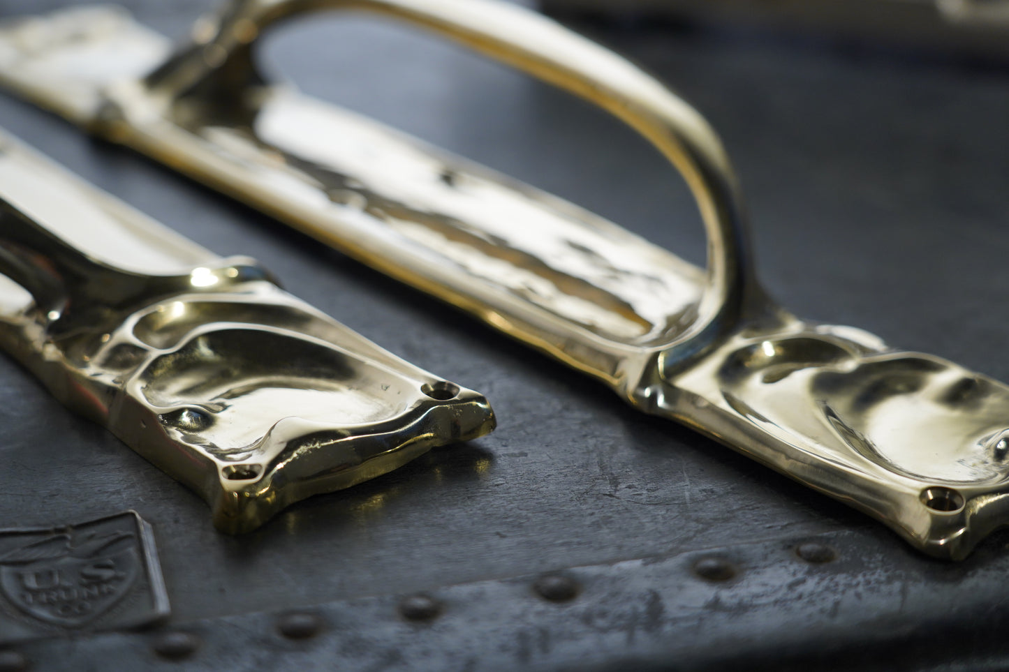 Artique - Brass Door Pull Handle Pair