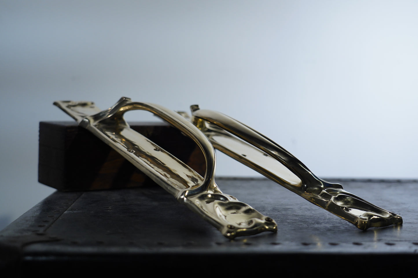 Artique - Brass Door Pull Handle Pair