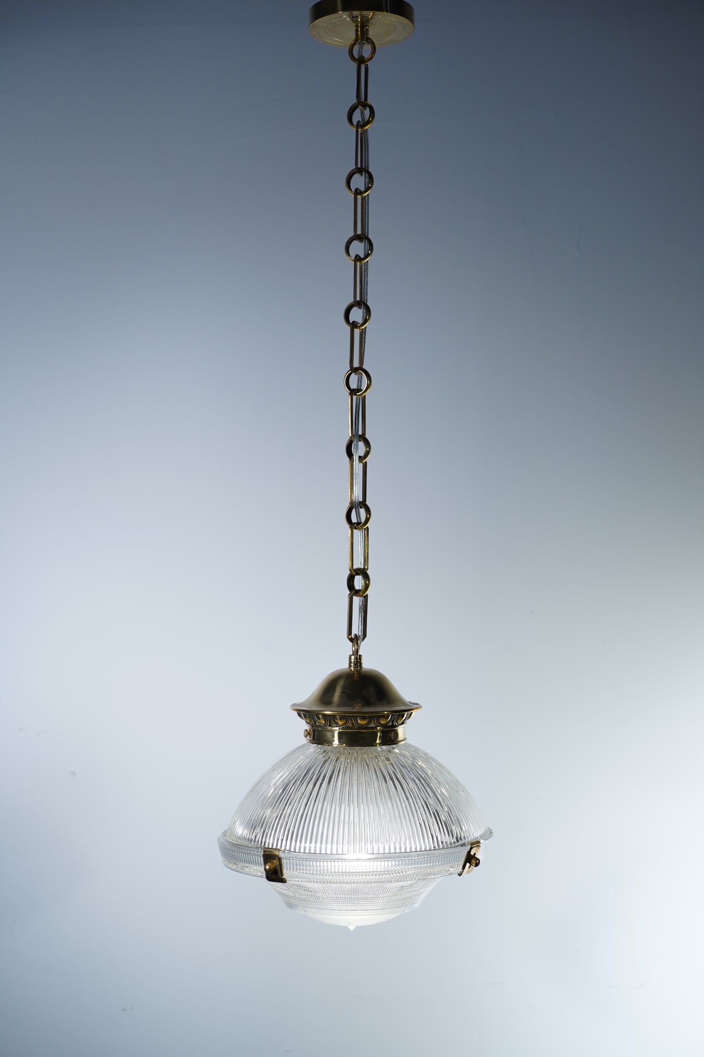 Industrial Forge - Unique Industrial Art-deco Glass Pendant