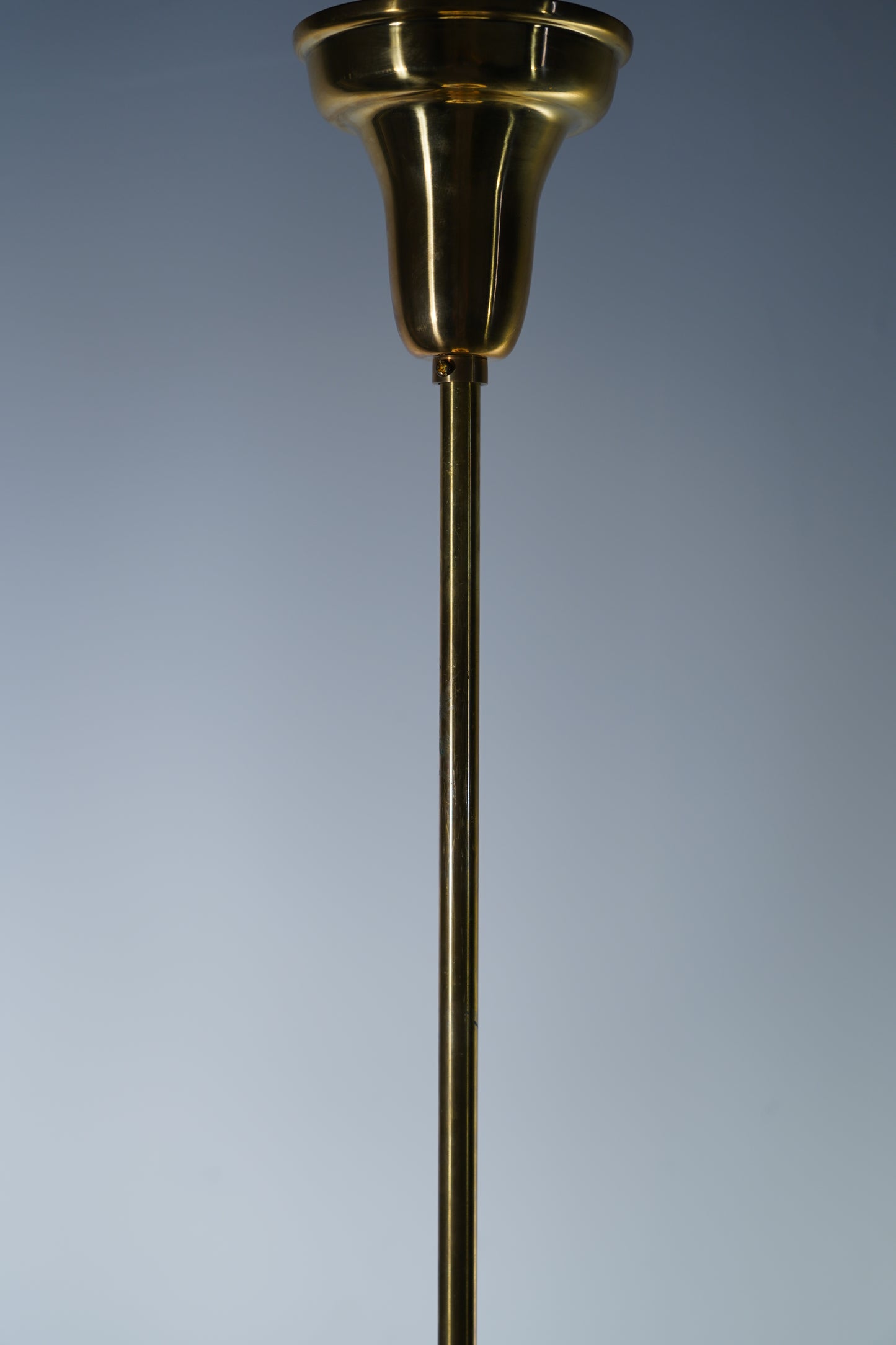 Geometrica II - Vintage Art-Deco Brass and Class Pendant Light