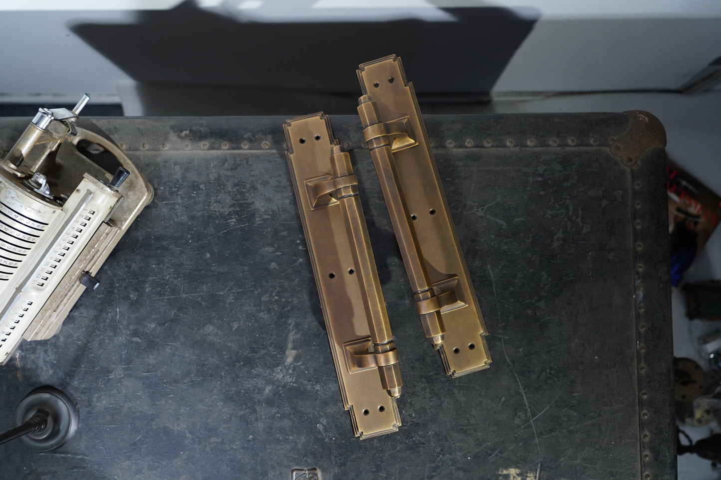 Aegis - Heavy Brass Door Pull Handle Pair