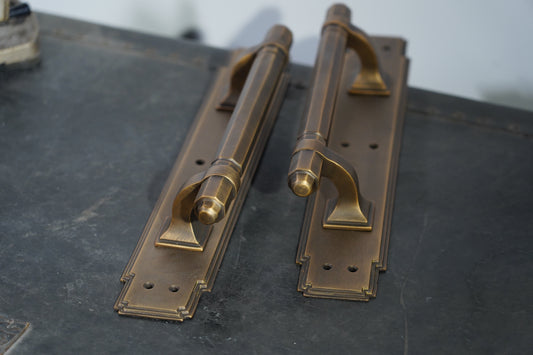 Aegis - Heavy Brass Door Pull Handle Pair