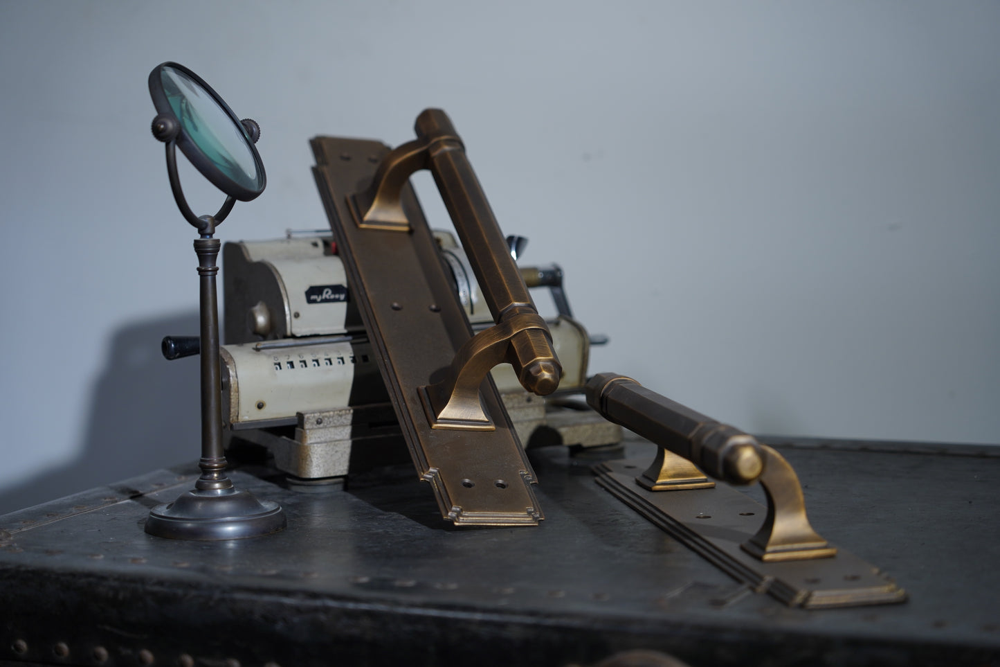 Aegis - Heavy Brass Door Pull Handle Pair