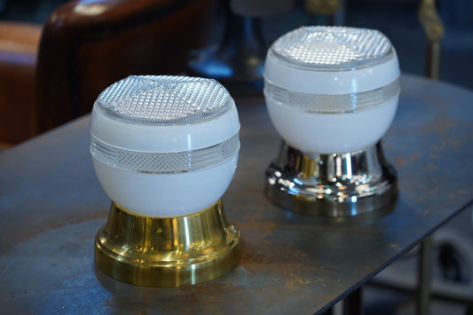 Luminis - Elegant Glass & Brass Ceiling/Wall Lamp