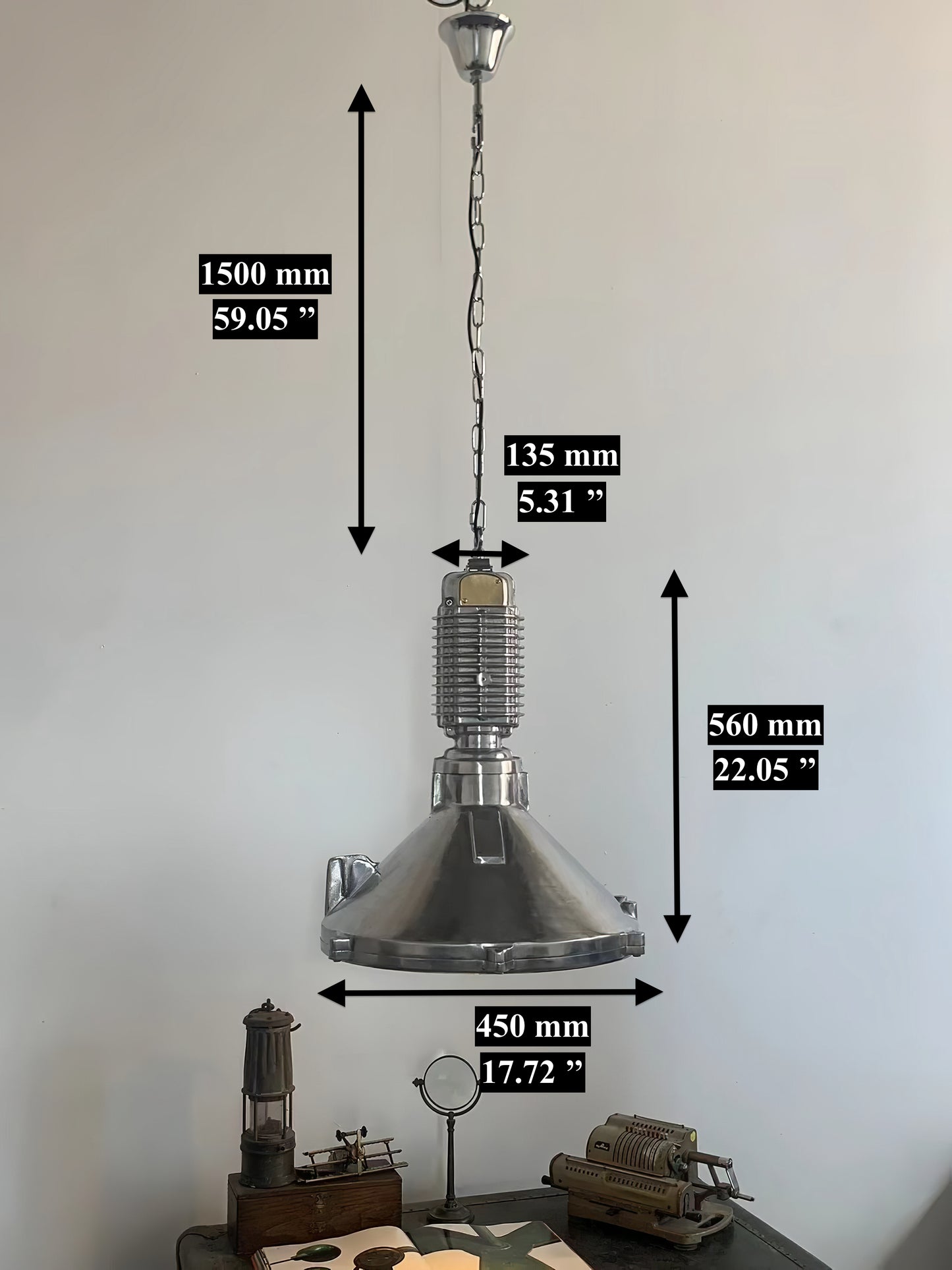 Behemoth - Vintage Industrial Aluminum Pendant Light