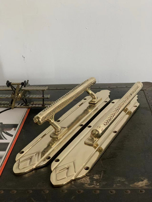 Bronze Forge - Brass Door Pull Handle Pair