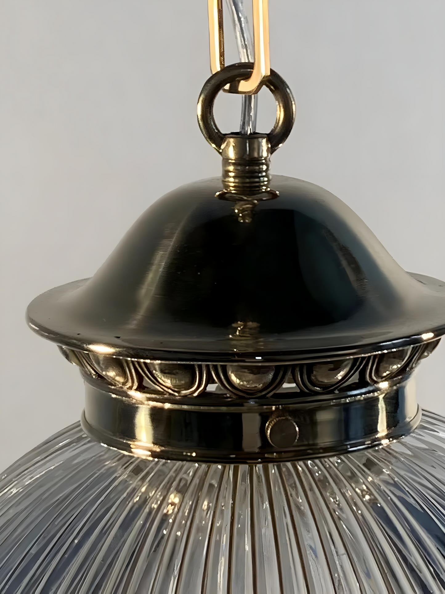 Industrial Forge - Unique Industrial Art-deco Glass Pendant