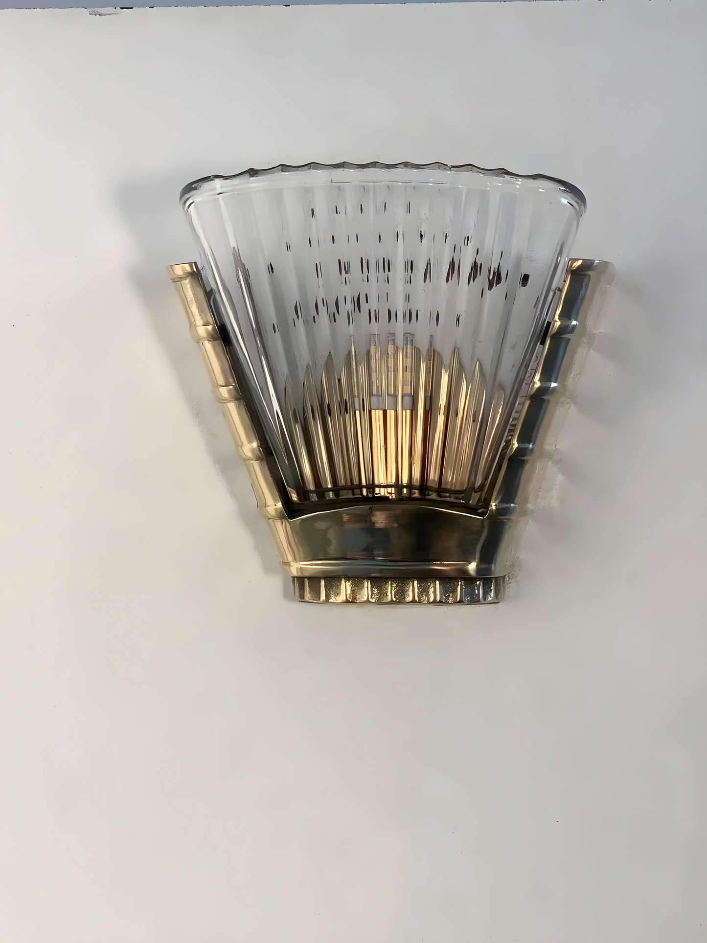 Artico - Vintage Industrial Art-Deco Brass Wall Sconce