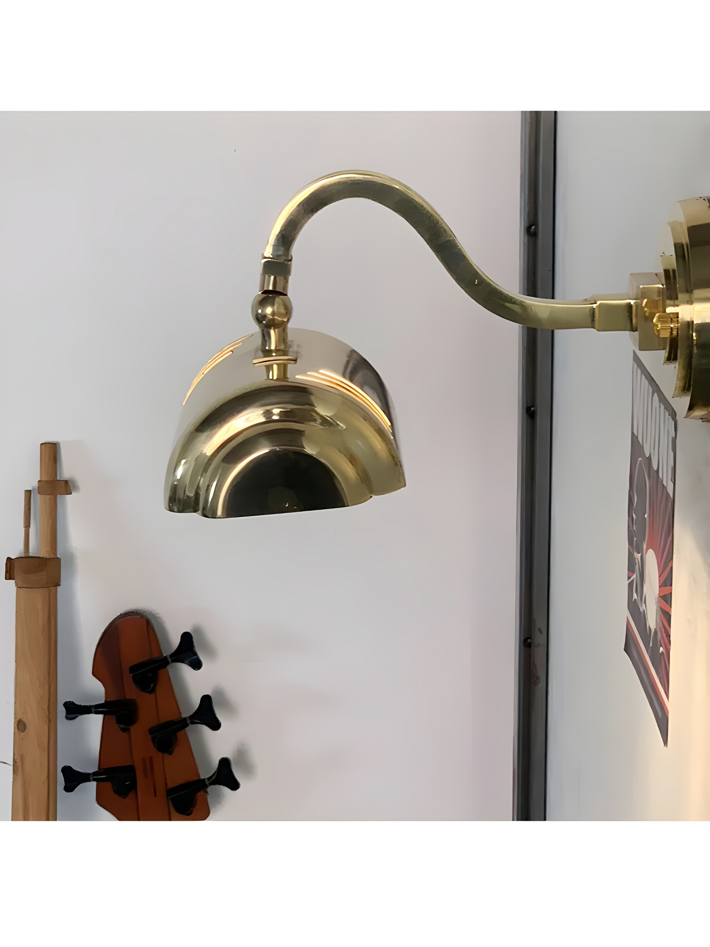 Brass Curves - Vintage Industrial Brass Wall Sconce