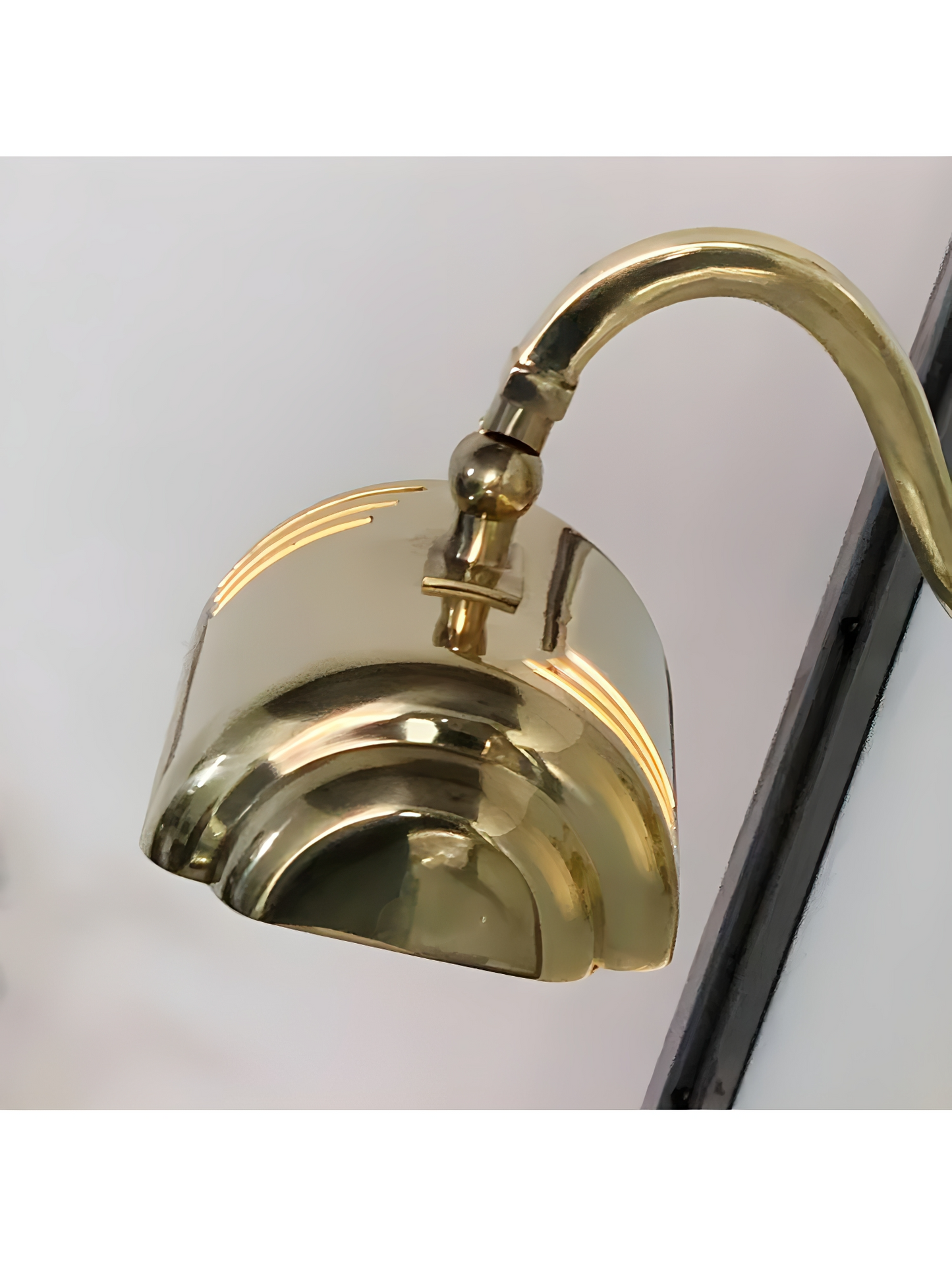 Brass Curves - Vintage Industrial Brass Wall Sconce