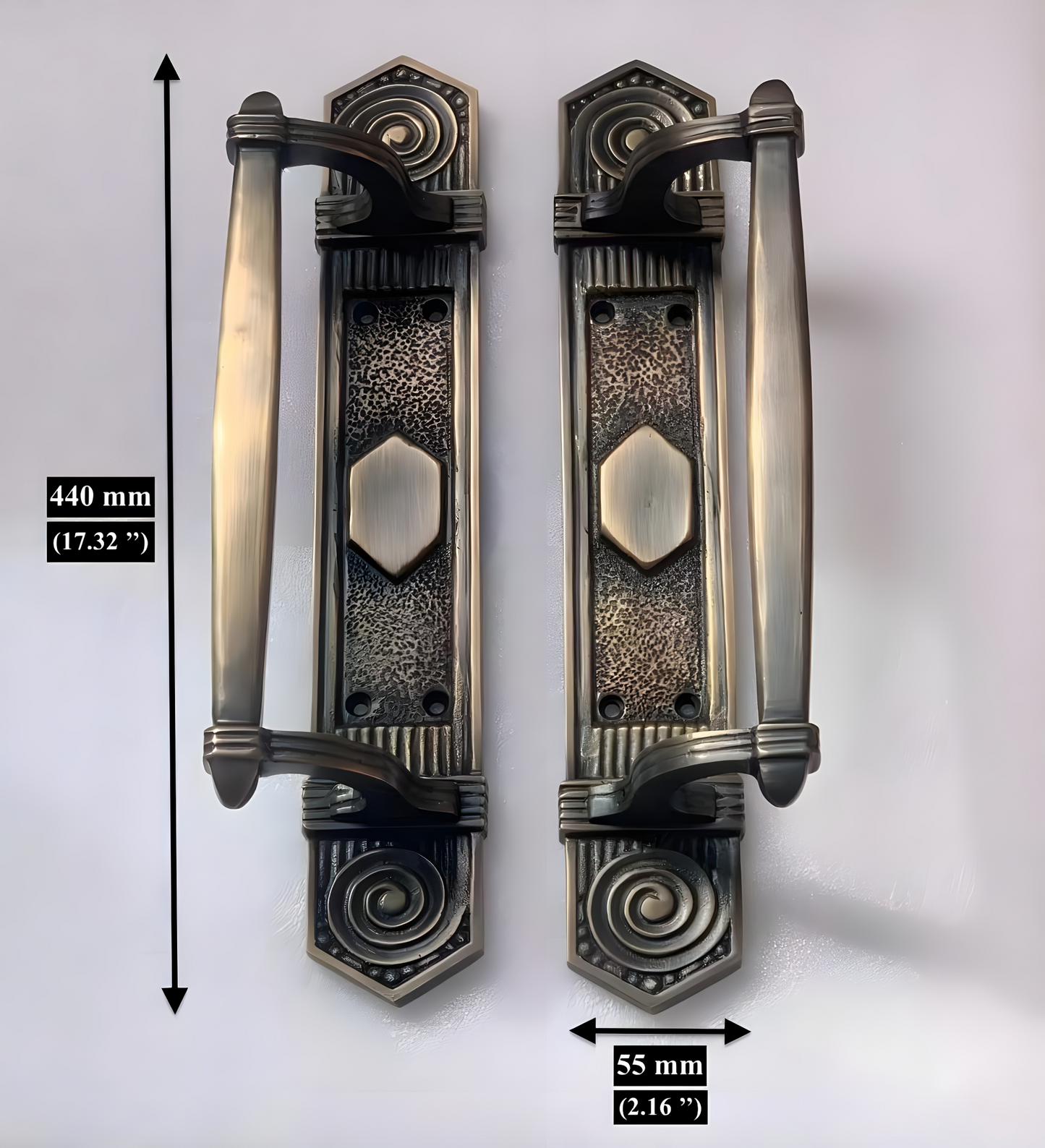 Brass Baron - Brass Door Pull Handle Pair