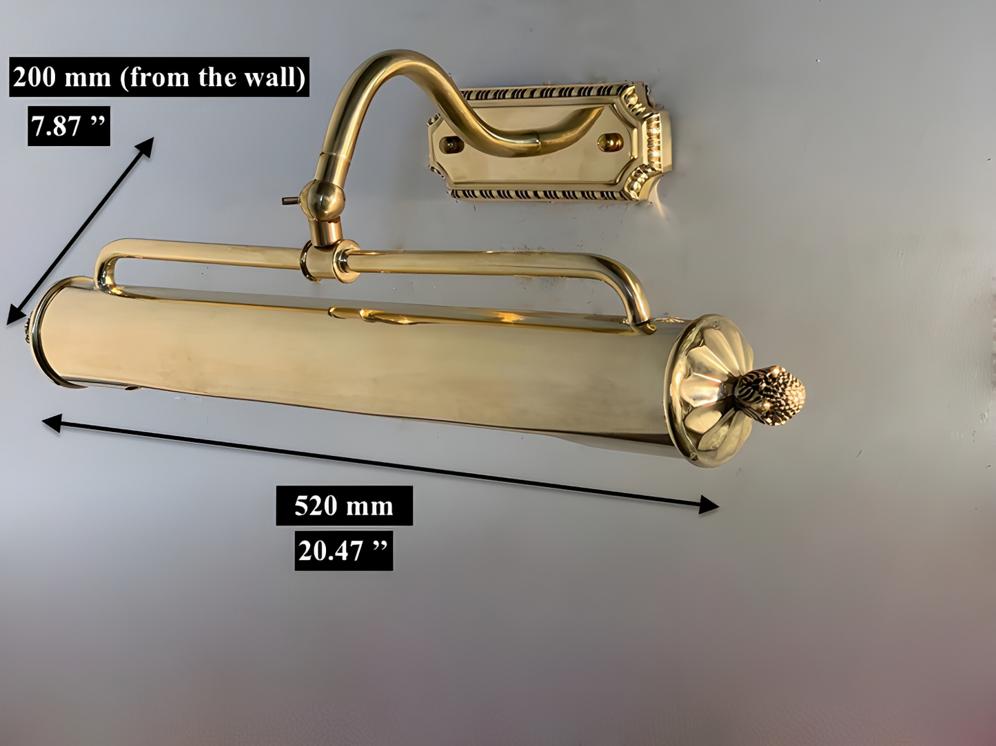 Gold Fusion - Vintage Industrial Brass Wall Sconce Picture Light