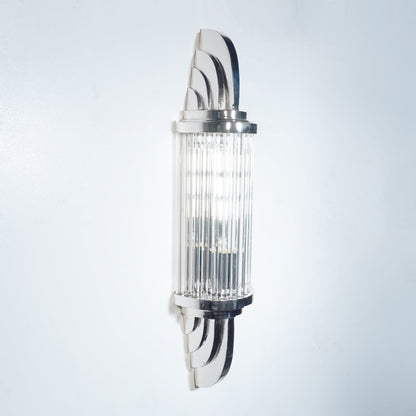 Vertigo - Linear Vintage Industrial Brass and Glass Wall Lamp