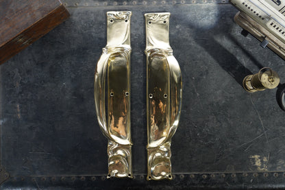 Artique - Brass Door Pull Handle Pair