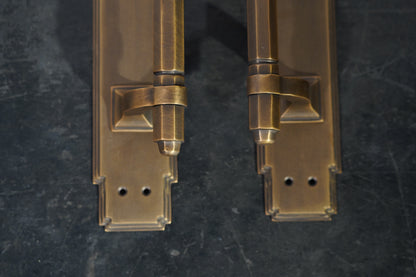 Aegis - Heavy Brass Door Pull Handle Pair