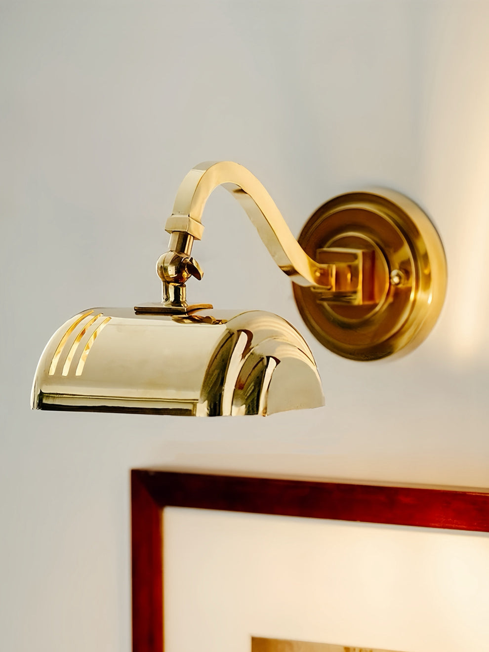 Classic Vintage Industrial Polished Brass Wall Sconce Light – Vint-In-Haus