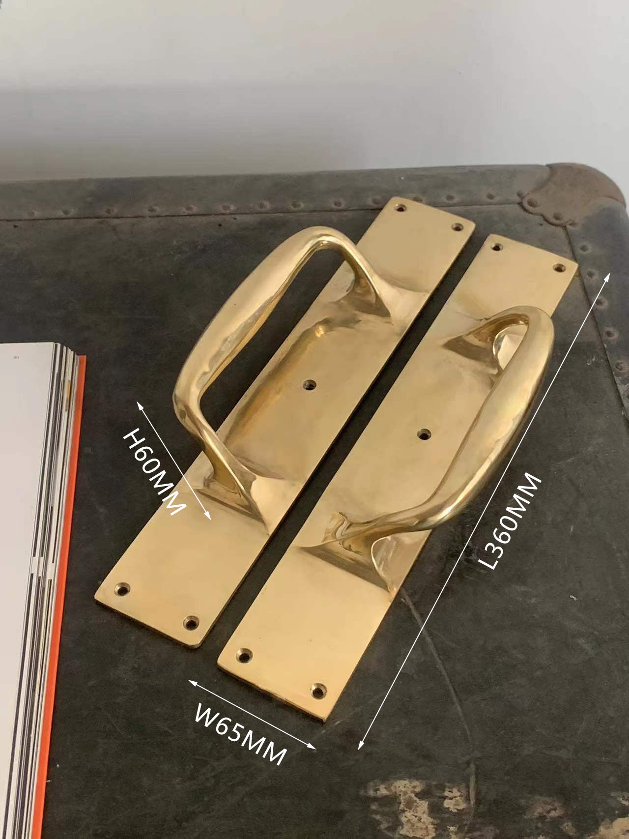 Aurum - Brass Door Pull Handle Pair